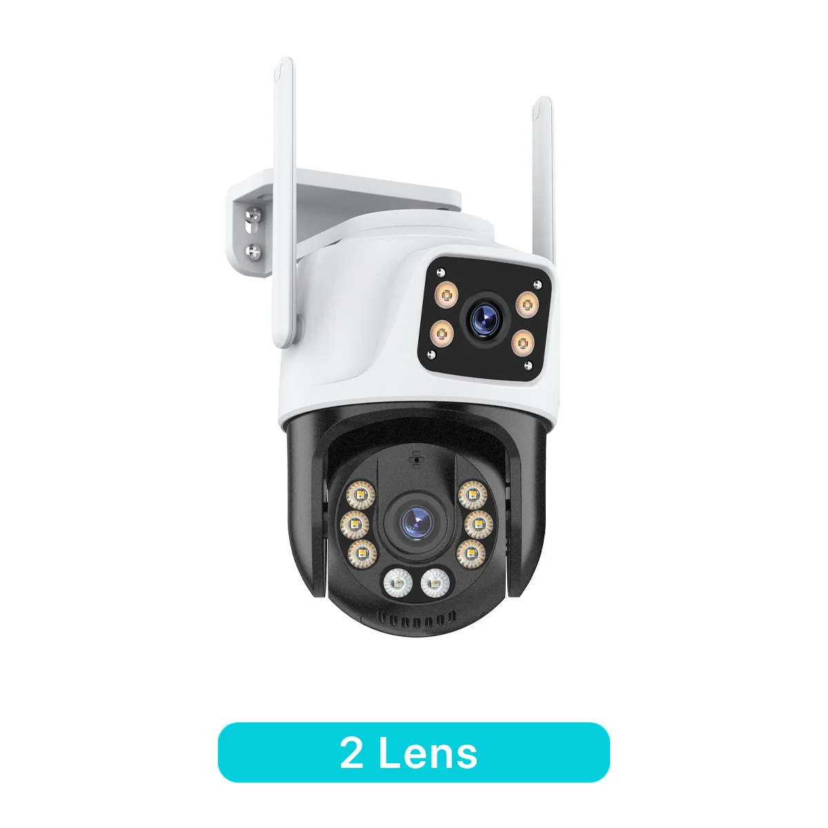PTZ IP-camera met drie lenzen Buiten HD WiFi-beveiligingscamera met drie schermen Auto Tracking Dual Len Draadloze CCTV-camera iCsee