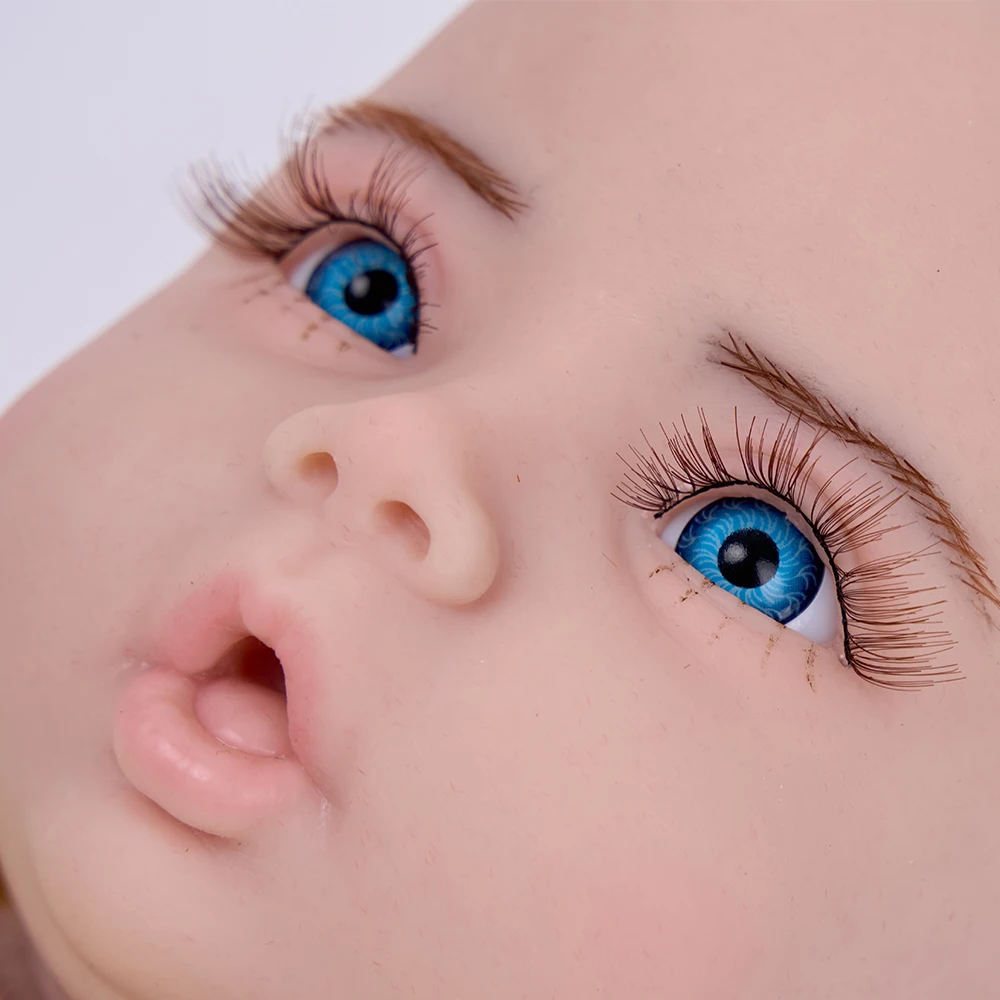 

Herpinker 18.5inch 3.04kg 100% Full Body Silicone Reborn Baby Doll Realistic Boy Girl Dolls Soft Baby DIY Blank Children Toys