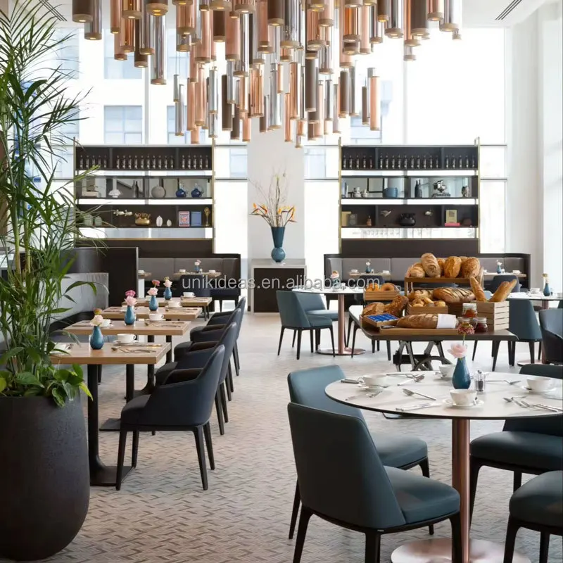 

custom.Factory Customized Durable Hotel Restaurant Commercial Furniture Classic Dining Table and Chair Set