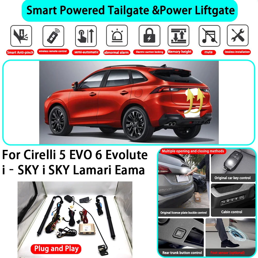 for Cirelli 5 EVO 6 Evolute i‑SKY i SKY Lamari Eama OEM Smart Automatic Powered Tailgate Electric Power Tailgate Lift Kit