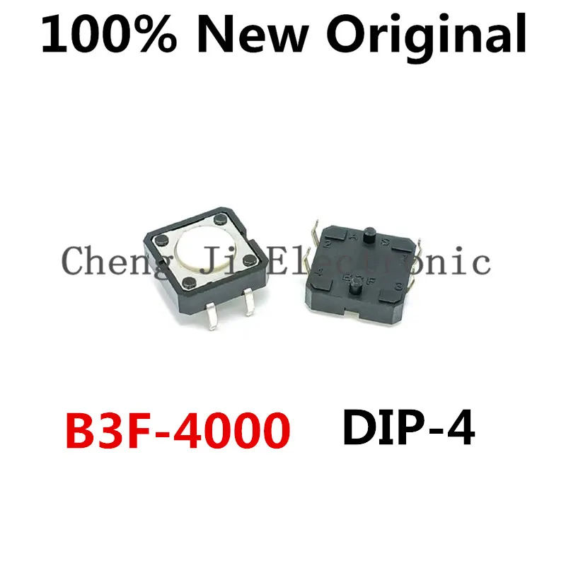 10-20PCS/Lot B3F-4000 DIP-4 Brand new original tactile switch square button 24V 50mA normally open 4-pin image 3