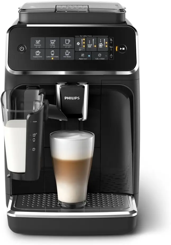 Fully Automatic Coffee Machine - 5 Delicious Coffees, LatteGo Milk System, Durable Ceramic Grinders, Intuitive Touch Display