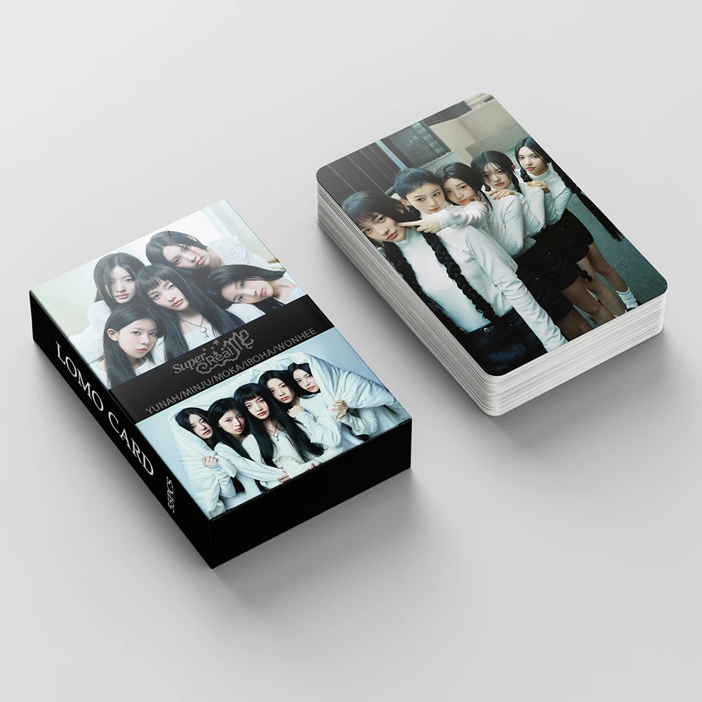 KPOP ILLIT Druo Cards Photocards, Album Girls Group, GerCollection Gift, Postcards, Photo Card, Fan Gifts, 55Pcs per Set