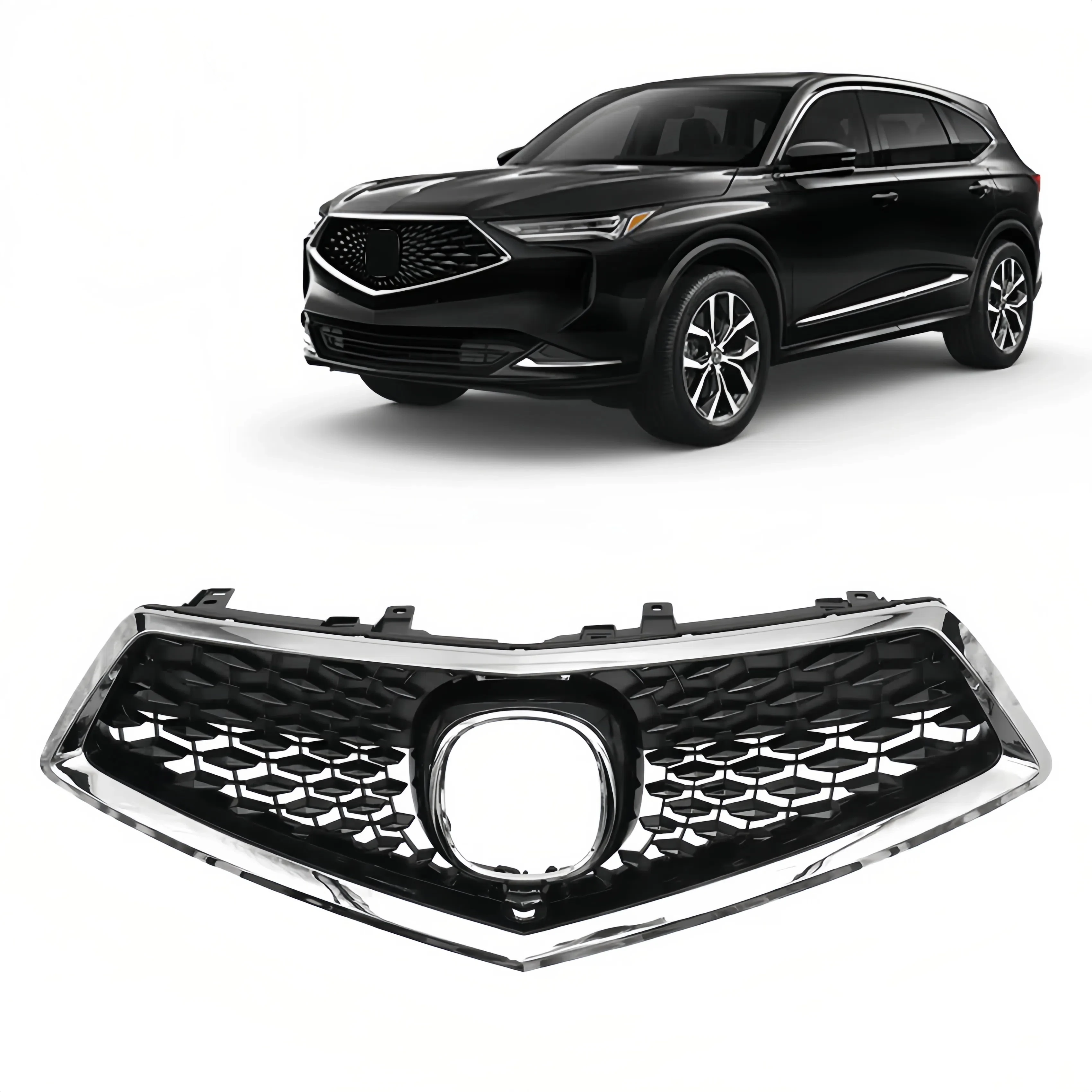 

Auto Parts Car Accessories For Acura MDX 2017-2020 Chrome Plated Front Bumper Upper Grille 71126TZ5A00