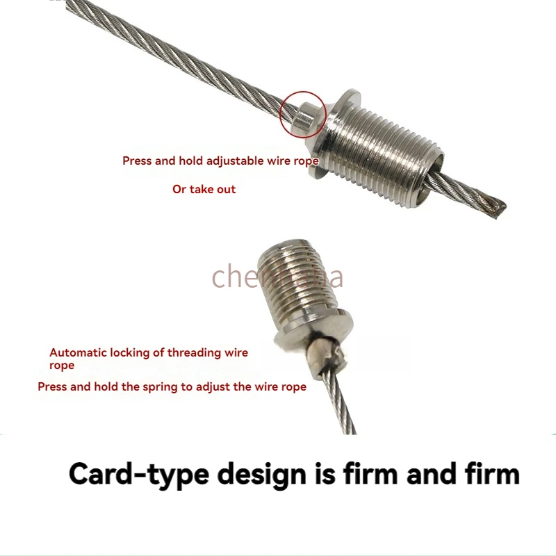 Copper Tension Head, Wire Lock, Wire Rope Clamp, Nylon Rope Clamp, Decorative Sling Connection Lift