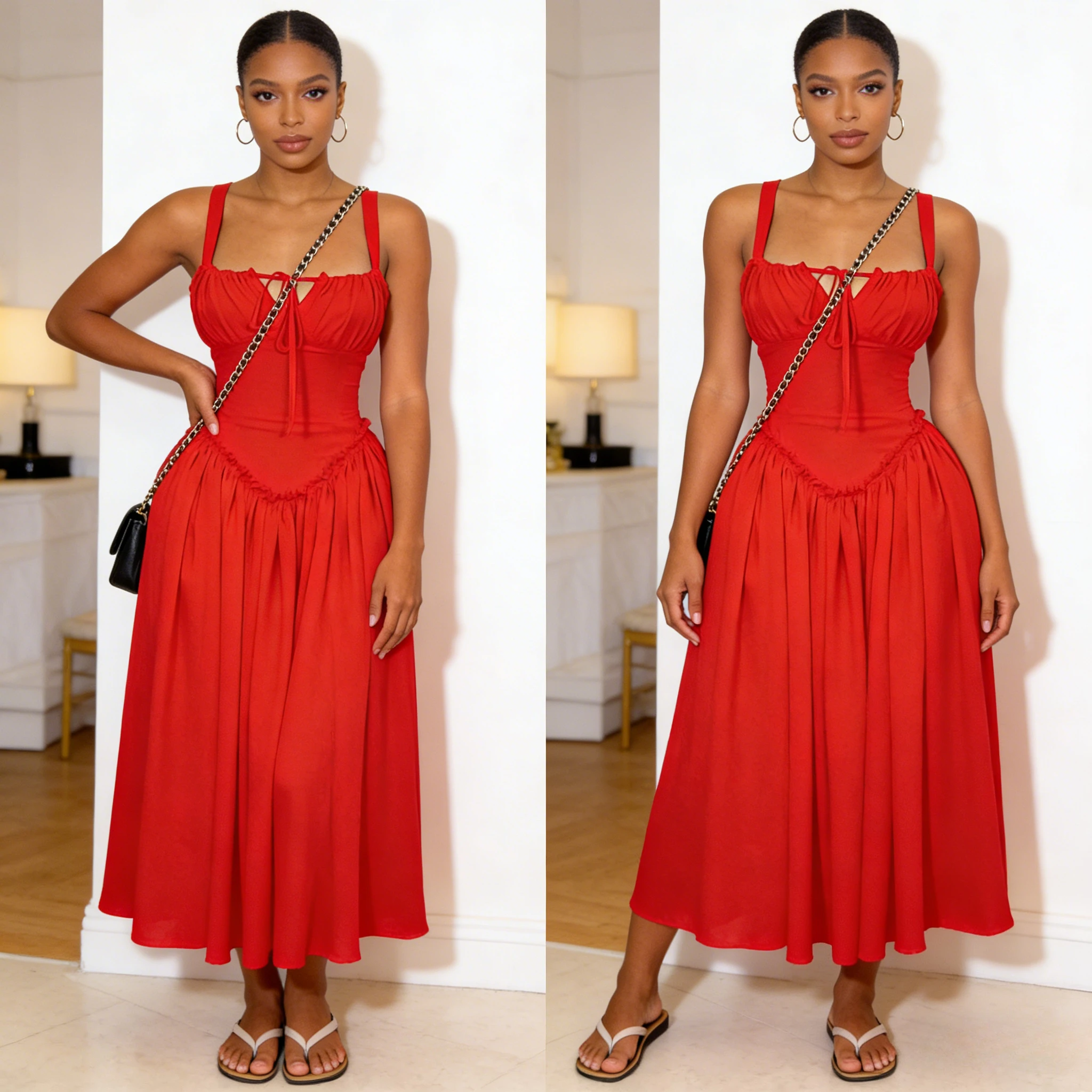 

Long Dress Women Sling Dresses A Line Vestidos Y2k Streetwear High Waist Sleeveless Sexy Elegant Splice Party Night Work 2026