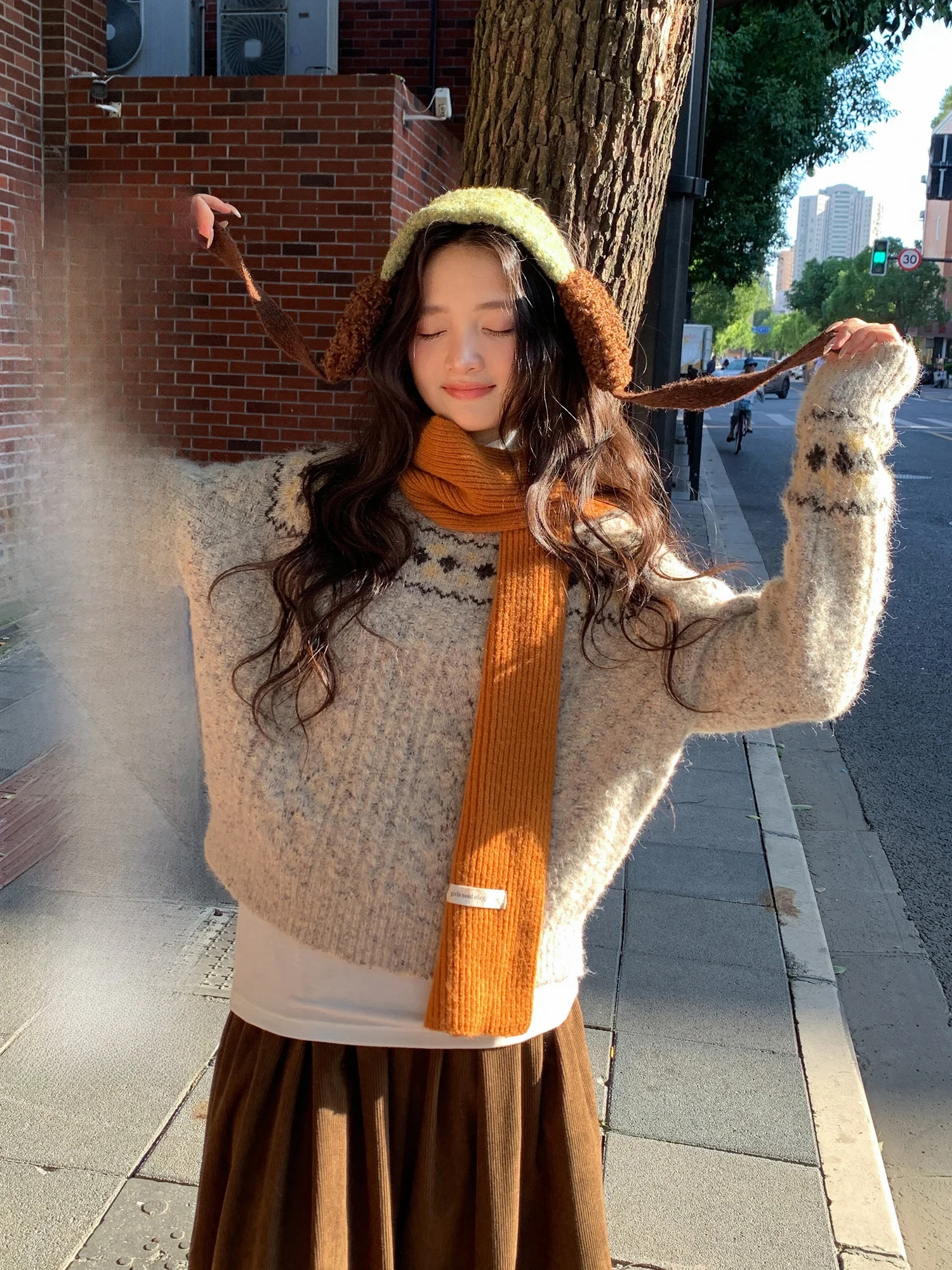 

Thiened зимний вязаный свитер для женщин, красивый ленивый зимний свитер, Новое поступление, винтажный теплый пушистый длинный све, круглый Ne