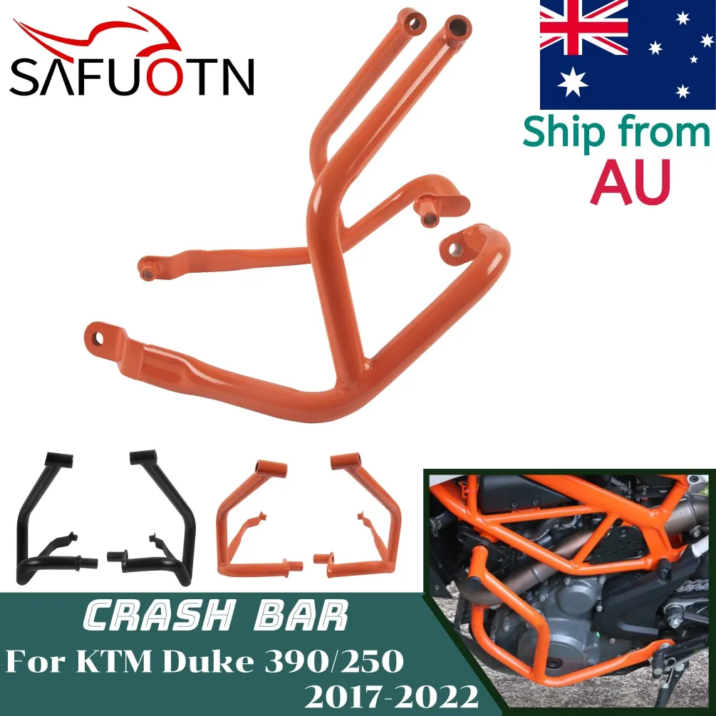 for Duke 390 250 2017-2023 Engine Guard Highway Crash Bar Motorcycle Frame Protection Bumper For KTM Duke390 Duke250 Duke200 200