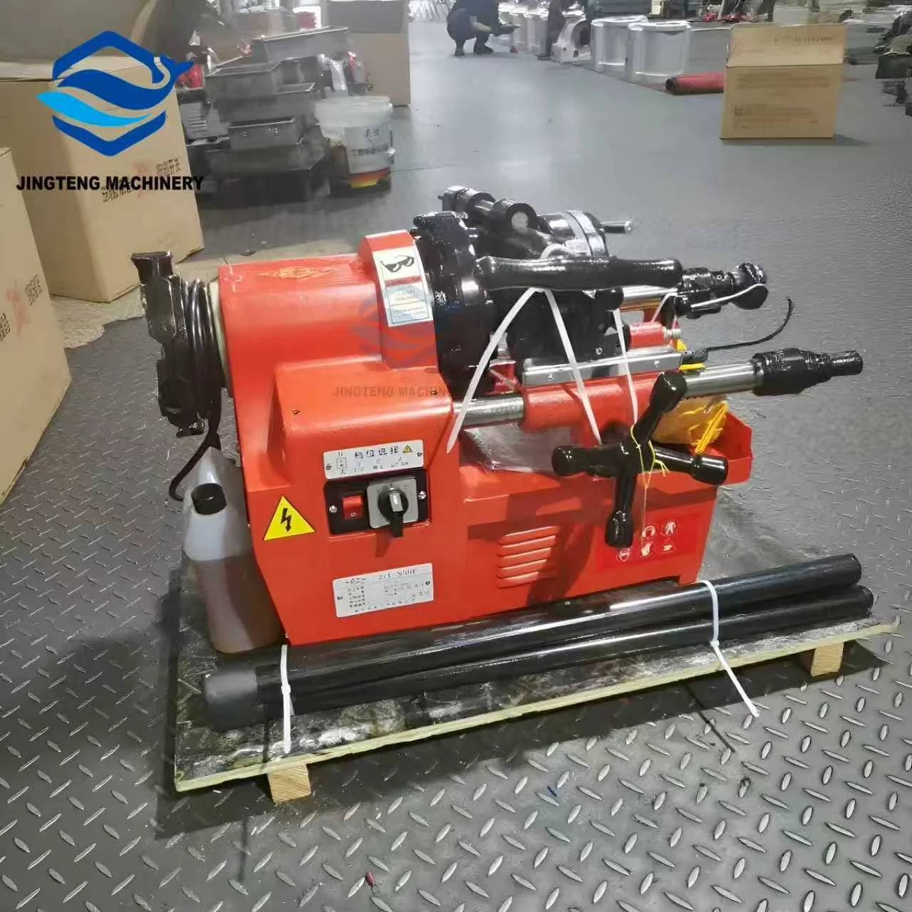3" Portable Electric Steel Pipe Threading Machine  Ordinary Carbon Steel Stainless Steel Pipe Thread Rolling Equipment