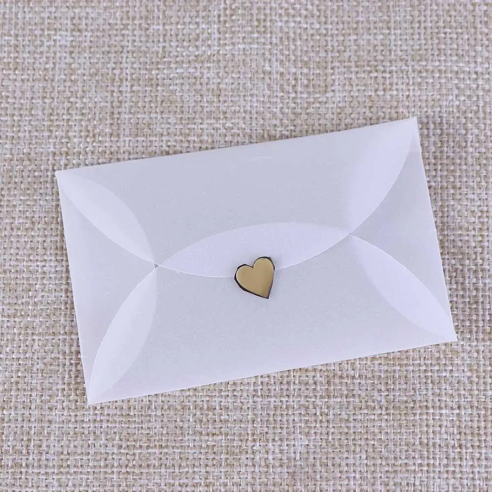 Gift Packing Invitation White Vintage For Card Postcard Semi-transparent Paper Envelopes Sulfuric Acid Paper Envelopes For DIY
