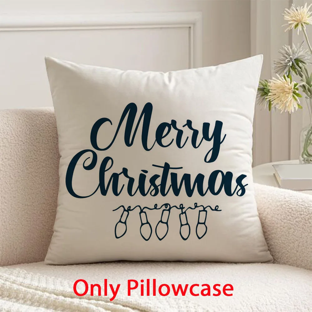 

Christmas Pillow cover new year decorative 45x45 cushions cover for pillow case winter decorative cushions