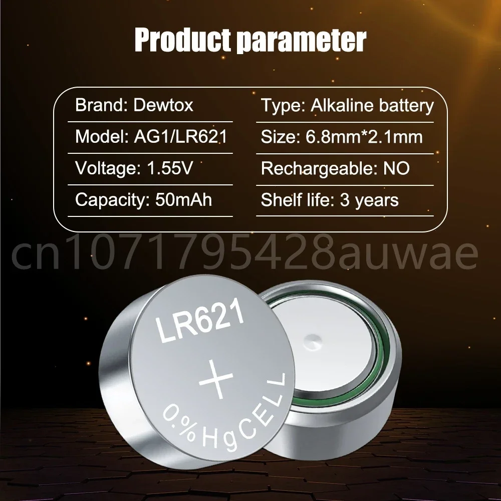 10-20 قطعة 1.55 فولت AG1 LR621 364 164 531 SR621 SR621SW SR60 SP364 TR621 بطاريات زر لمشاهدة اللعب خلية عن بعد عملة البطارية