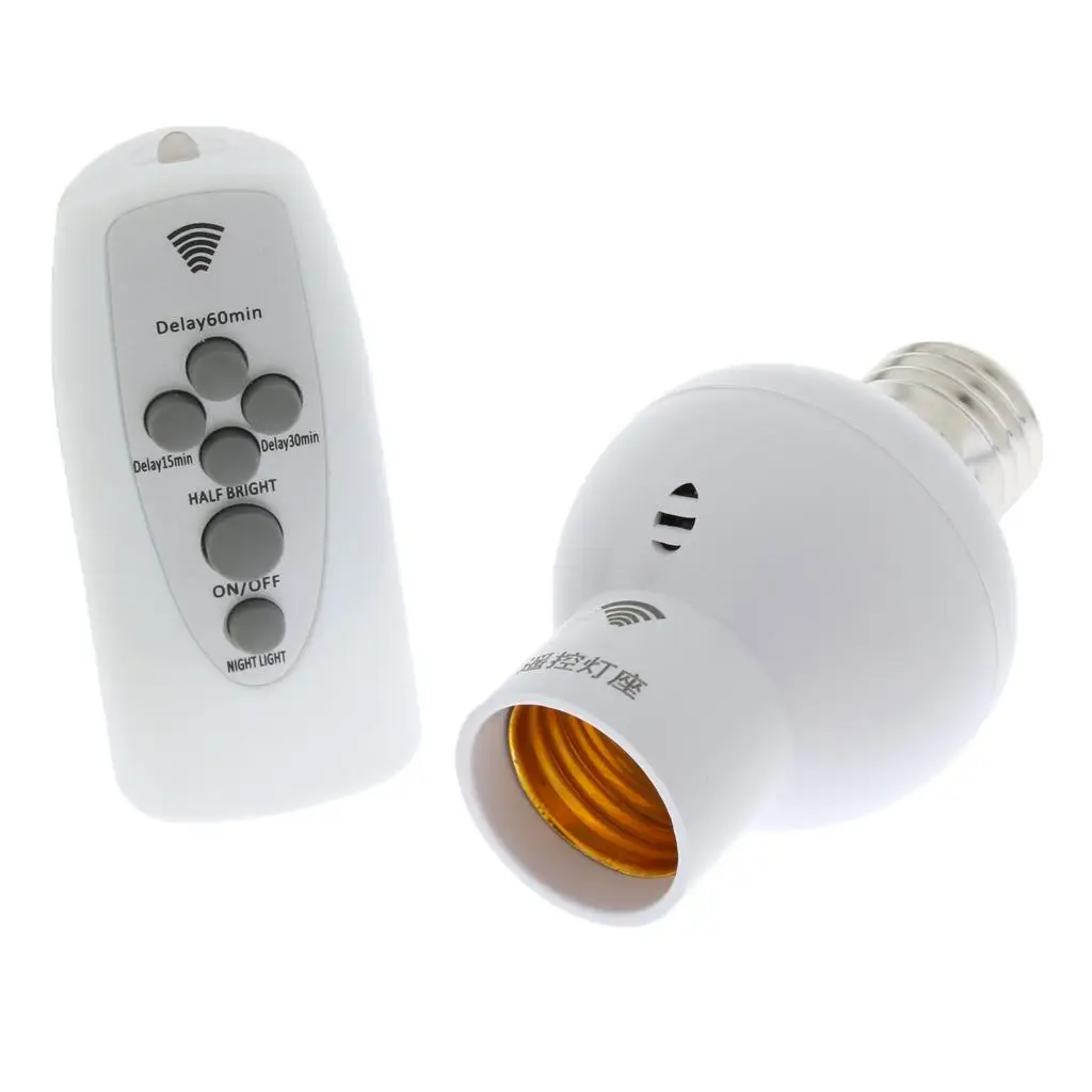 High Quality Wireless Remote Control E27 Bulb Socket 5-10m Control Distance Bulb Holder