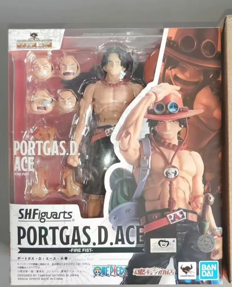 

【Оригинал】BANDAI SHF ONE PIECE PORTGAS.D.ACE FIRE FIST Коллекция аниме-моделей игрушек
