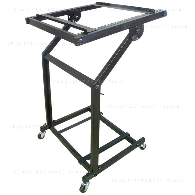 MB2-12U Removable Audio Rack with Pulley Professional Stage Mixer Bracket Power Amplifier Cabinet Stand