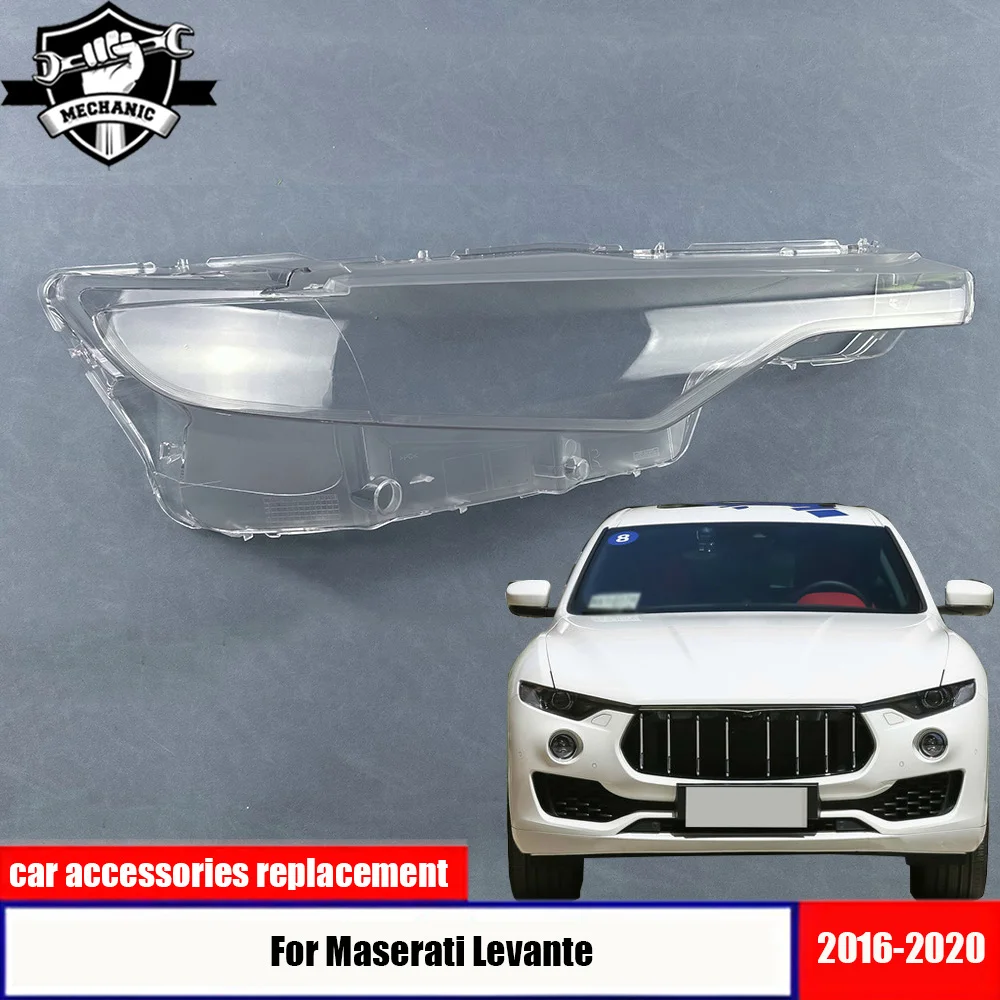 

For Maserati Levante 2016-2020 Front Headlamp Plexiglass Headlights Shell Cover Transparent Lampshades