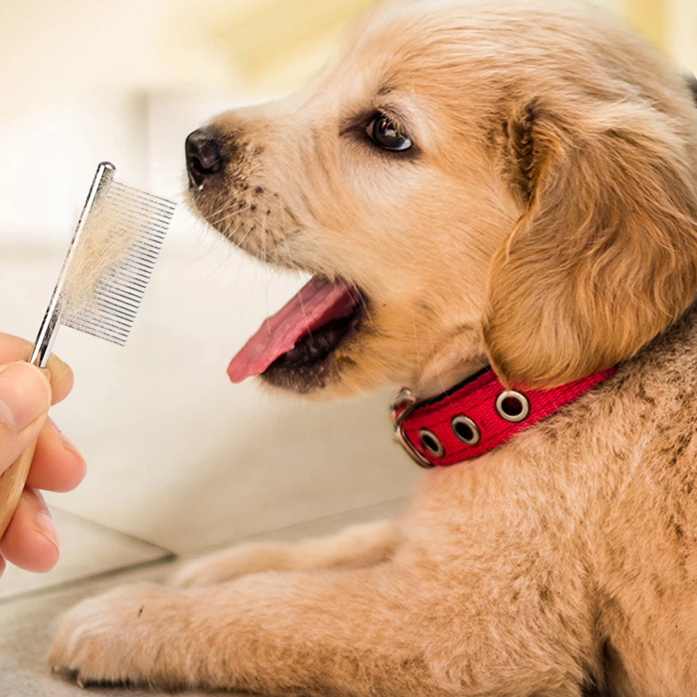 

Pet Comb Sturdy Metal Grooming Dog Cat Hair Brush Double Sided Cleaning Supplies Wear Resistant Portable Daily Use