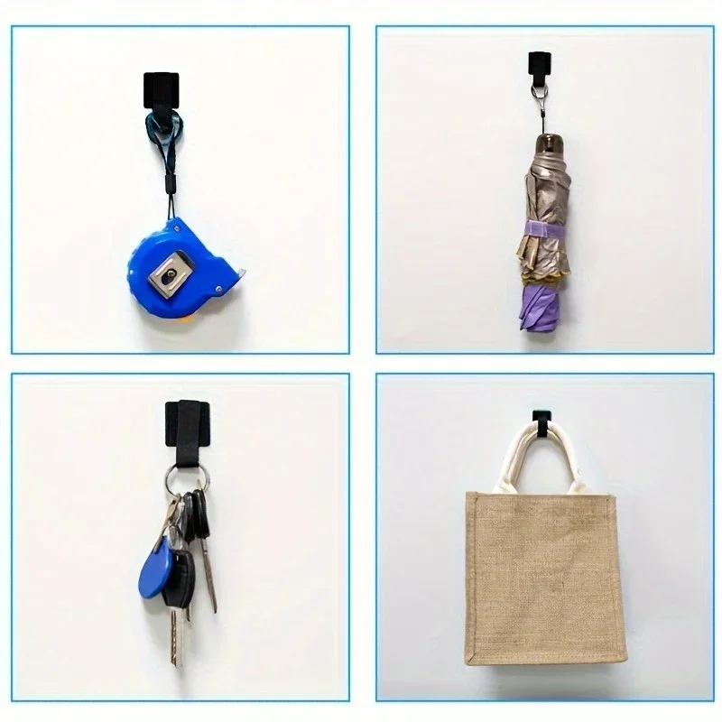 20pcs Nylon Cable Management Clips - Black & White, Desk Organizer for Data and Computer Cables desktop organizer office