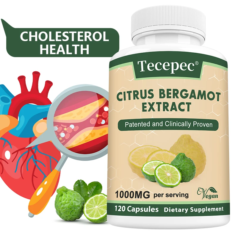 

Citrus Bergamot Capsules, Supports Heart & Cardiovascular Health, Balanced Cholesterol, Healthy Blood Sugar & Immune Boost