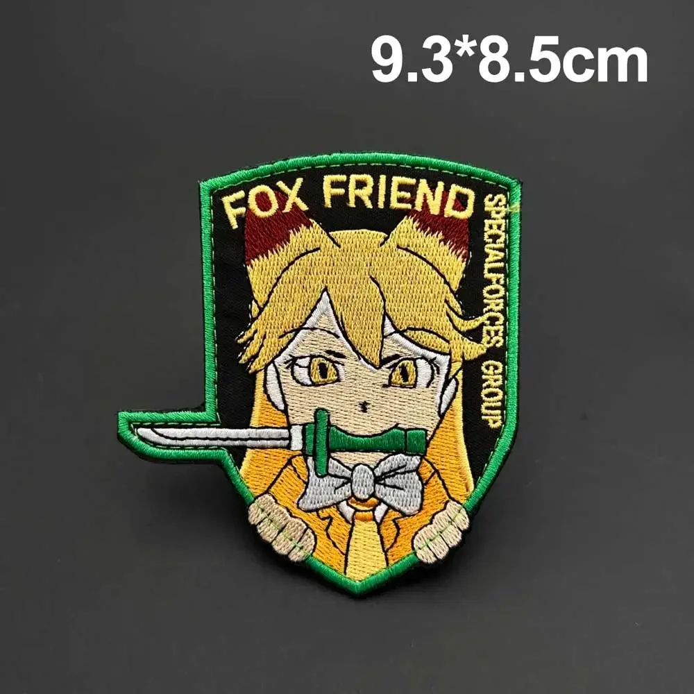 

Cartoon Embroidery Hook&Loop Patches DIY Outdoor Equipment Special Teams Girl Morale Badge Decoration for Clothes Backpack