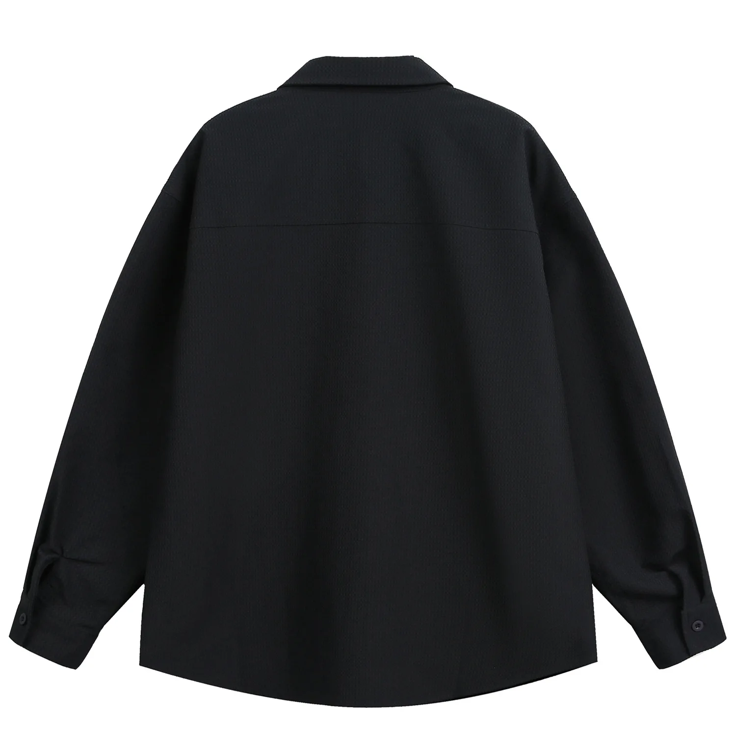 

Streetwear Pocket Splice Long Sleeve Tool Shirt Men Women Loose Casual Waterproof Quick Dry Outdoor Techwear Cargo Shirts Blouse