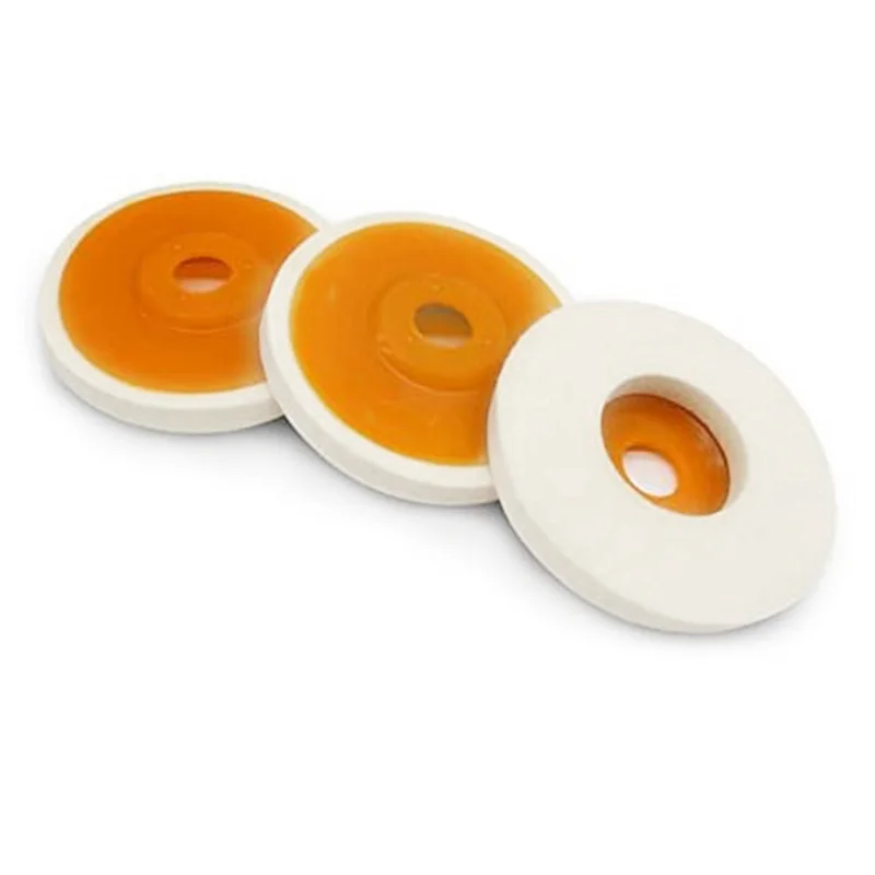 

ABBO-4 Pack 5 Inch Round Wool Felt Disc Wheel Pad, for Angle Grinder, Buffing Polishing Buffer Bore Dia