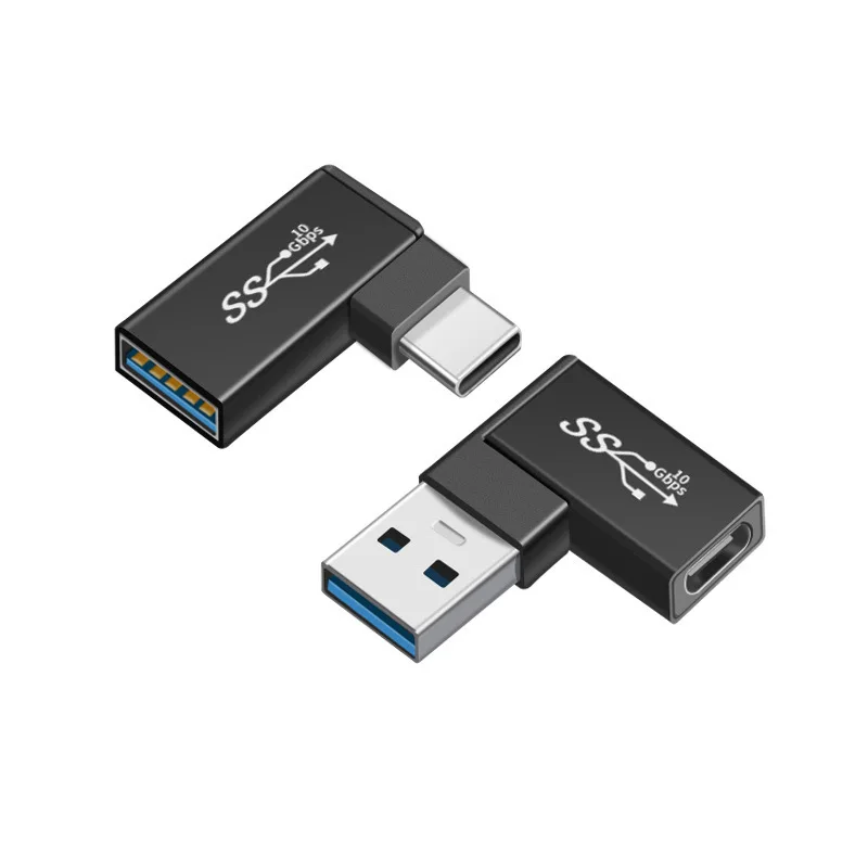 1pcs Micro usb3.0 90/180 Degree Right Angle USB 3.1 Type C Male To Female USBC female to female male to male Converter Adapter