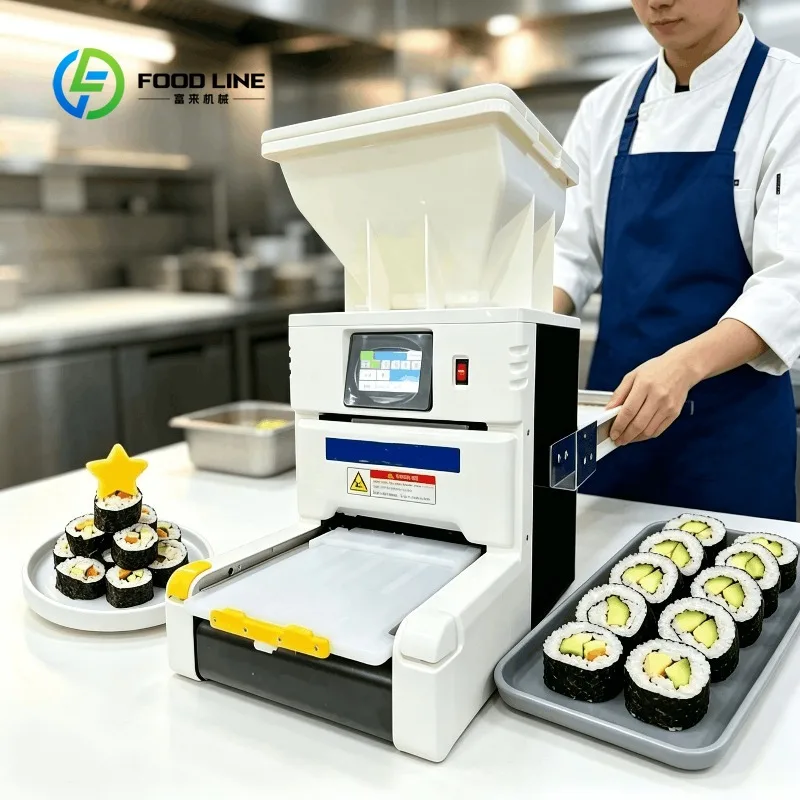 Customized automatic sushi rice sheeter rice spreading machine commercial for restaurant food processing factory high output
