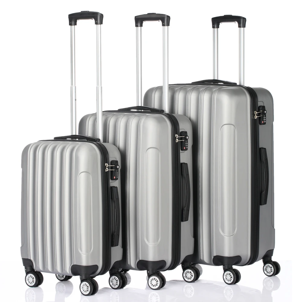 

3-in-1 Multifunctional Large Capacity Traveling Storage Suitcase Silver Gray Portable suitcase cube storage organizer Storage