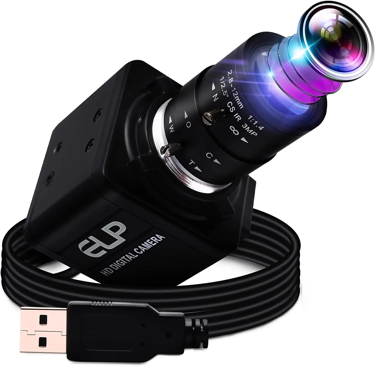 

ELP 2MP High Speed USB Webcam 260fps 120fps 60fps 1080p 720p Manual Zoom Webcam For PC OV4689 UVC Computer Camera For Golf Swing