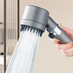 Cabezal de ducha de alta presión, filtro de ahorro de agua, grifo de lluvia, accesorios de baño, 3 modos