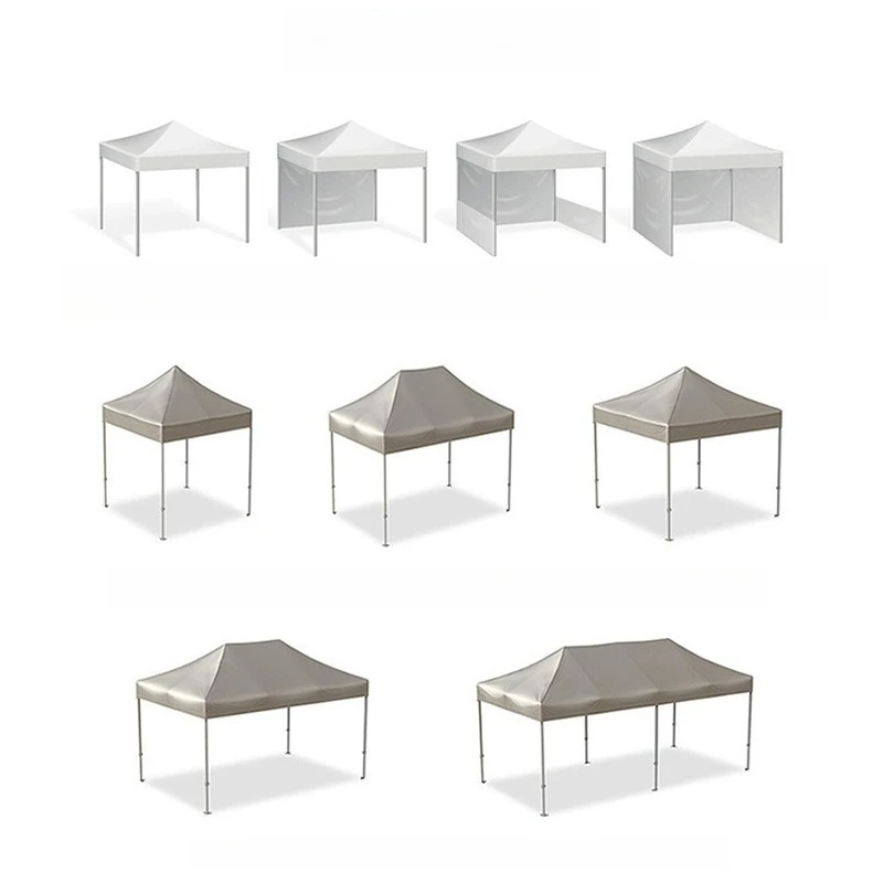 

Out-of-home advertising tent 40 tubes, pull-ring type, bold, folded, four-corner stall umbrella