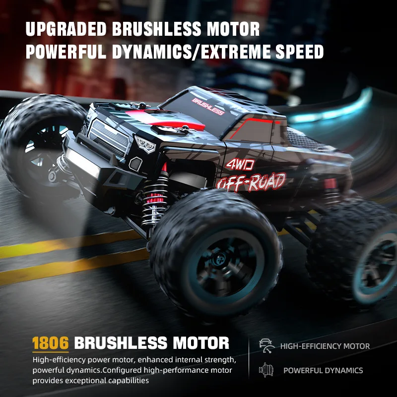 JJRC Cross Border toy brushless four-wheel drive high-speed drift racing full scale Bigfoot off-road model remote control car