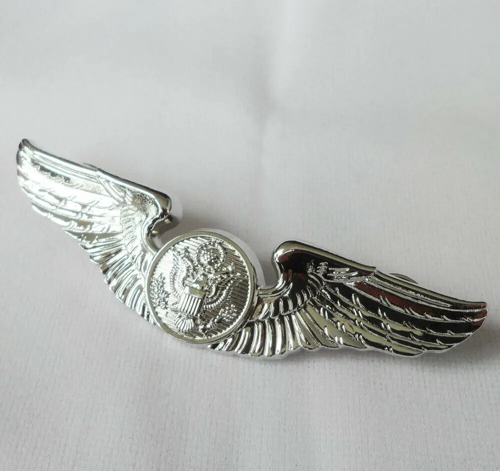 

WWII WW2 U.S. Army Air Forces Aircrew Badge Pin Wings Silver-US275