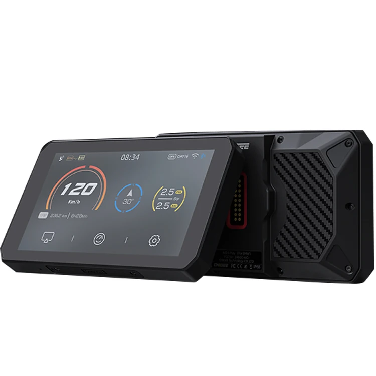 Chigee Wireless Carplay Mbluetooth Motorcycle Waterproof Rear and Front Camera Motorcycle Safety Camera With Sd Recorder