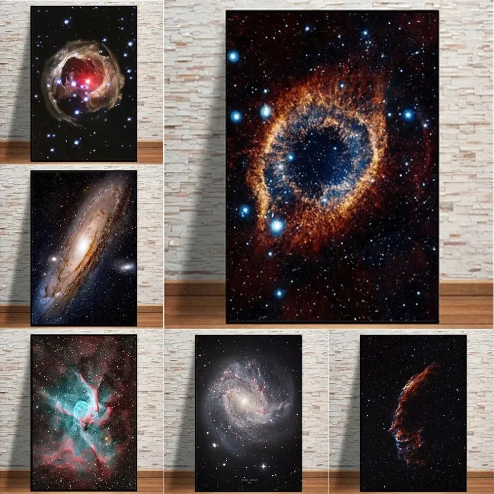 Spiral Galaxy Milky Way Pageantry Poster And Prints Wall Art Canvas Painting For Living Room Home Decor