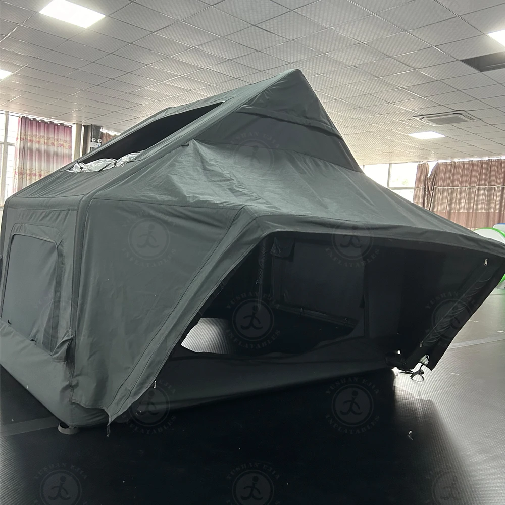 Customized Size Portable Inflatable Roof Tent Folding Rooftop Tent Car Camping Roam Roof Top Tent