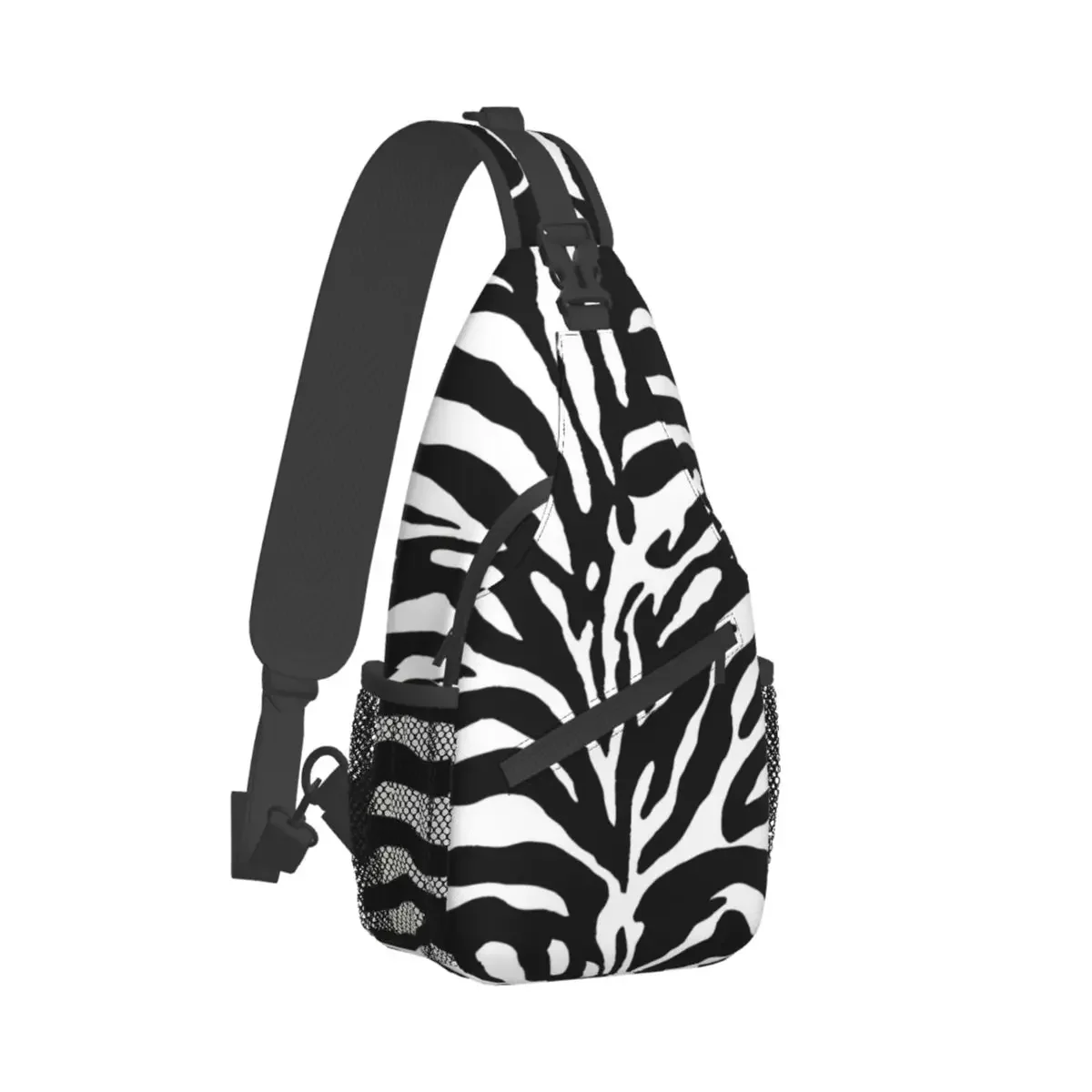 Animals Crossbody Bag Sports Zebra In Black And White Chest Bag Unisex Women Man Fashion Shoulder Backpacks Travel