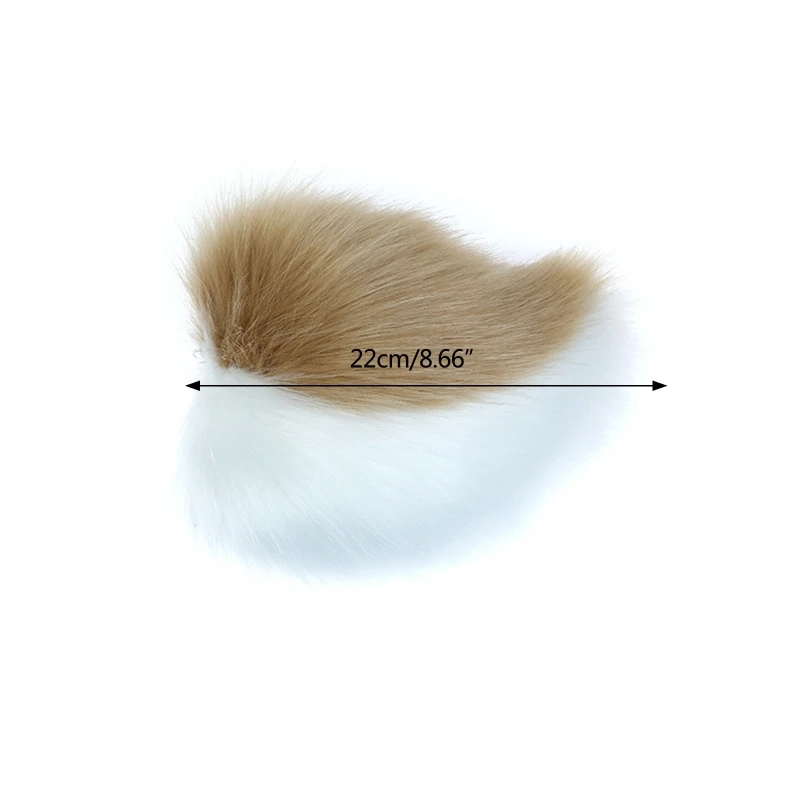 Bunny Tail คอสเพลย์ Plush Tail คอสเพลย์ Furry Tail เครื่องแต่งกาย Tail Prop ชุดแฟนซีฮาโลวีนคอสเพลย์ Carnival Party