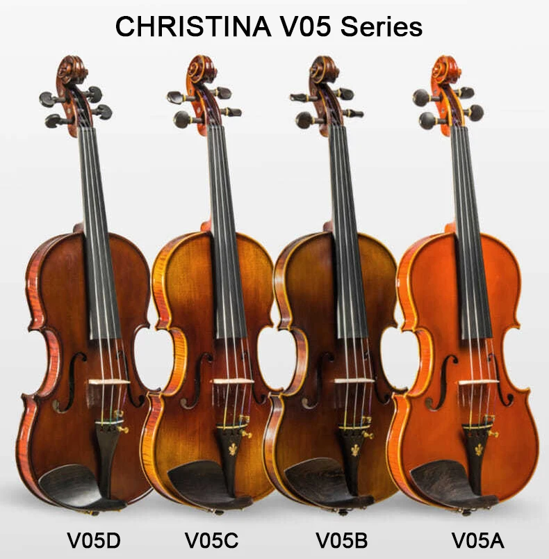 

Серия CHRISTINA V05, универсальная скрипка ручной работы, размер 4/4, 3/4, профессиональный класс, тест для взрослых, начинающих, игровой набор для студенческой скрипки