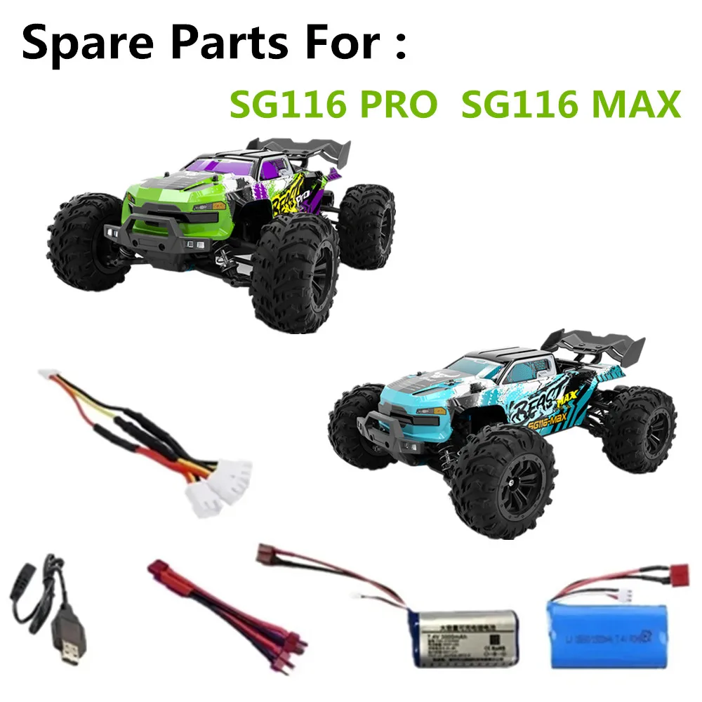 SG116 PRO RC Car Spare Parts Battery 7.4V 1500mAh /3000mAh/ 3 in 1 line Suitable For: SG116 PRO  SG116 MAX