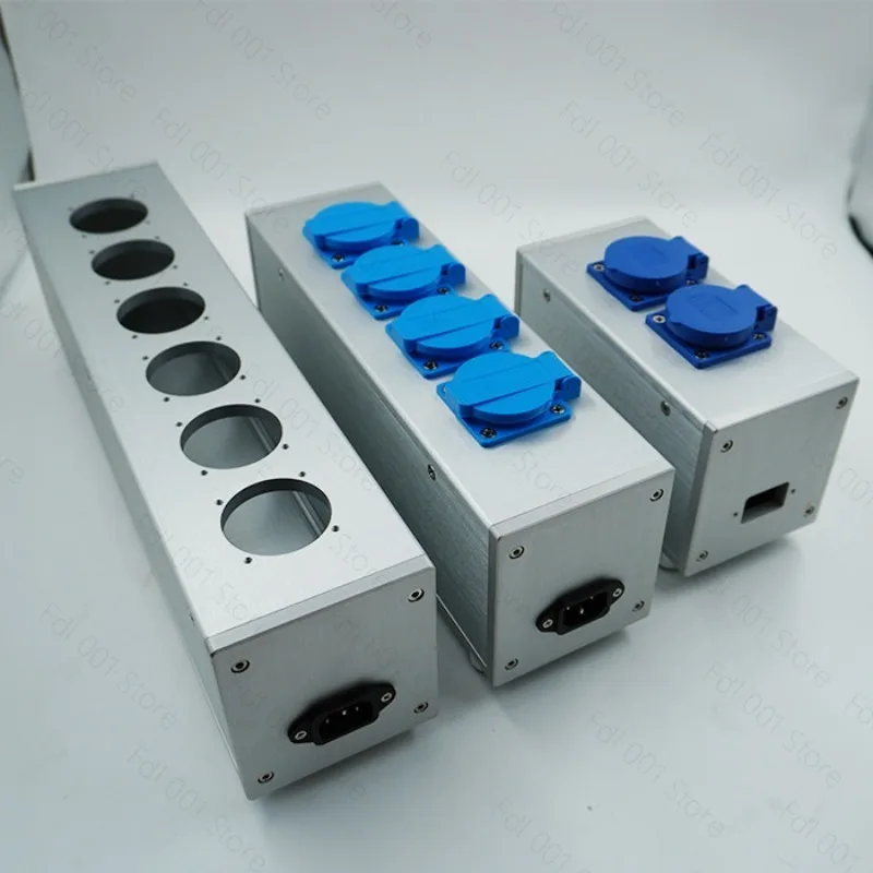 95 All-aluminum Power Amplifier Chassis, Fever Audio American European Standard Power Filter Shell, Socket Plug, Panel