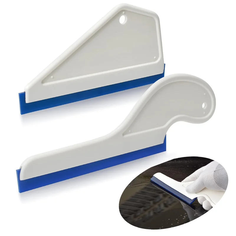 Car Silicone Squeegee Window Tint Squeegee Windshield Cleaning Water Removing Scraper Water Blade Glass Film Install Tool