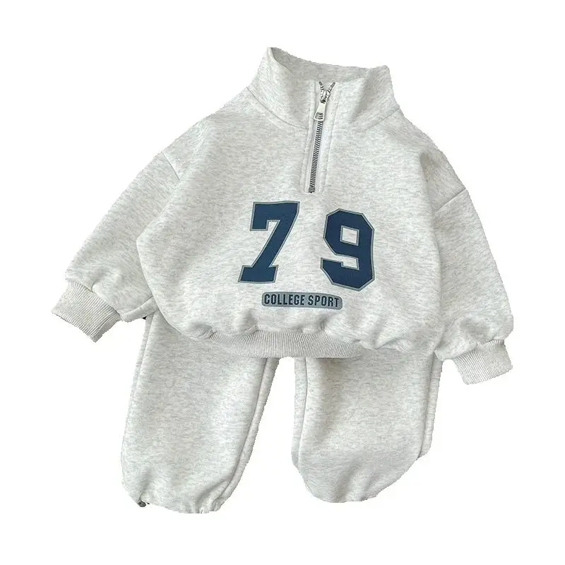 

Boys Girls Tracksuits Sets Spring Autumn Kids Fashion Long-Sleeve Suits Children Sports Sweatshirt Two-piece Outfits 1-5Y