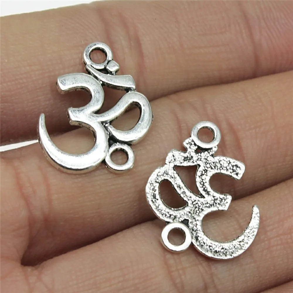 20pcs OM Charms Beads for DIY Jewelry Making