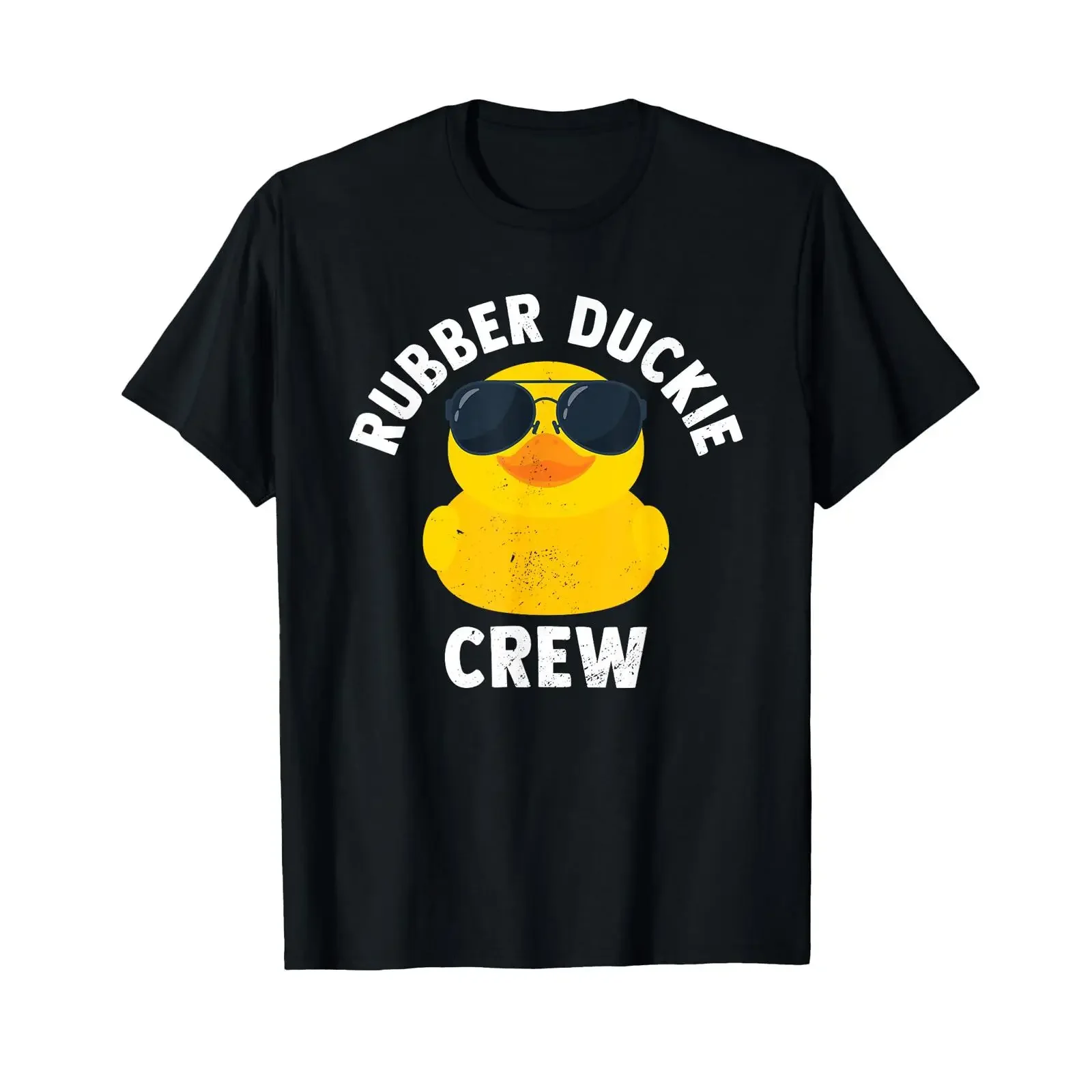 Rubber Duckie Crew Funny Duck T Shirt vintage Washed Stylish Versatile homme streetwear Soft graphic Slightly Comfortable