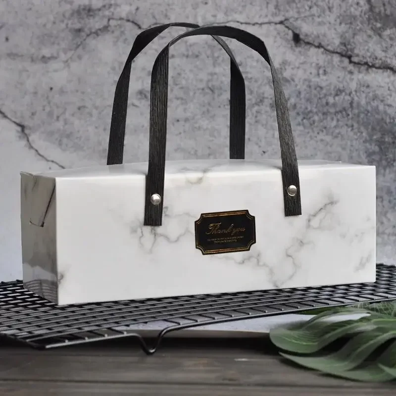 

marble candy cookie paper packaging cake box Baking gift bag wedding