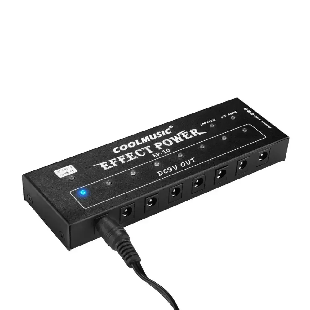 

Hooqu Guitar Pedal 10 Isolated 9V DC 12V 18V Guitar Pedal Power Supply