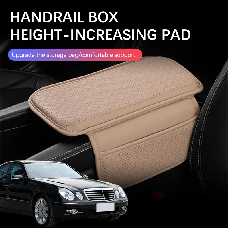 

For Mercedes Benz E Class W211 2008 E30 Car Arm Rest Cushion Center Console Protection Cover Auto Armrest Box Pad Storage Pocket