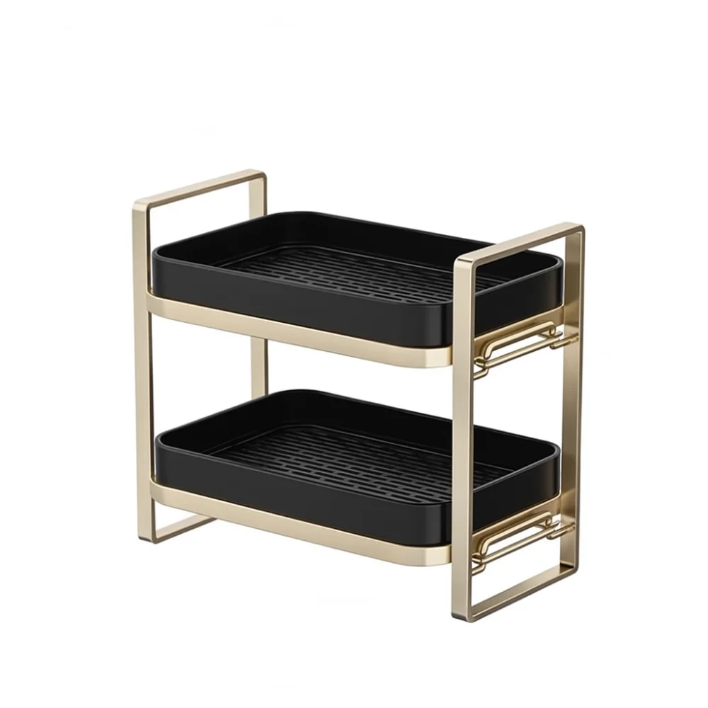 

Multifunctional Mug Holder Thickened High-capacity Cup Storage Holder Double-Layer Tea Tray Fruit Drainage Rack